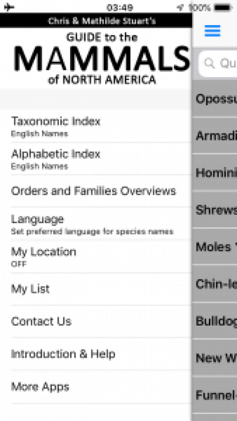 App Review: Stuart’s Guide to the Mammals of North America
